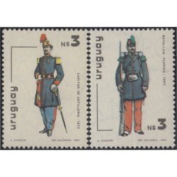 Uruguay 1105/06 1982 Día de la armada Uniformes MNH Uruguay 1105/06 1982 Día de la armada Uniformes MNH