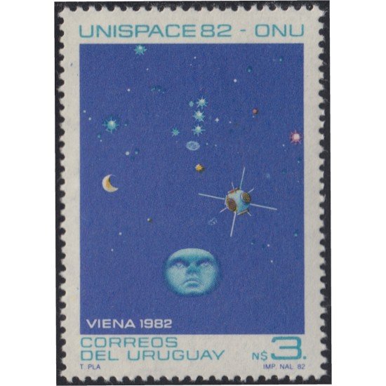 Uruguay 1107 1982 Segunda Conferencia sobre el uso del espacio ultraterrestre MNH