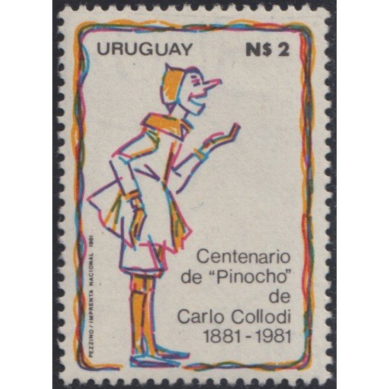 Uruguay 1108 1982 Centenario de Pinocho de Carlo Collodi MNH