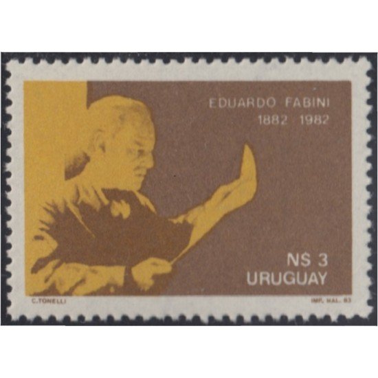 Uruguay 1119 1983 Centenario del nacimiento de Eduardo Fabini MNH Uruguay 1119 1983 Centenario del nacimiento de Eduardo Fabini MNH