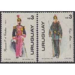 Uruguay 1120/21 1983 Día de la armada uniformes de 1885 MNH Uruguay 1120/21 1983 Día de la armada uniformes de 1885 MNH