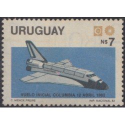 Uruguay 1126 1983 Nave espacial MNH Uruguay 1126 1983 Nave espacial MNH