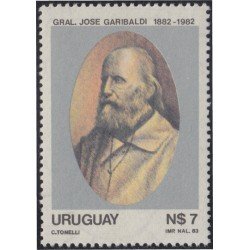 Uruguay 1134 1983 Centenario de la muerte del general Giuseppe Garibaldi MNH Uruguay 1134 1983 Centenario de la muerte del general Giuseppe Garibaldi MNH