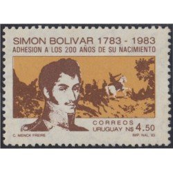 Uruguay 1136 1983 Bicentenario del nacimiento de Simón Bolivar MNH Uruguay 1136 1983 Bicentenario del nacimiento de Simón Bolivar MNH