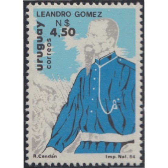 Uruguay 1138 1984 Homenaje a Leandro Gómez MNH Uruguay 1138 1984 Homenaje a Leandro Gómez MNH