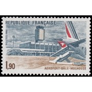 France Francia 2203 1982 Aeropuerto Bâle-Mulhouse MNH France Francia 2203 1982 Aeropuerto Bâle-Mulhouse MNH