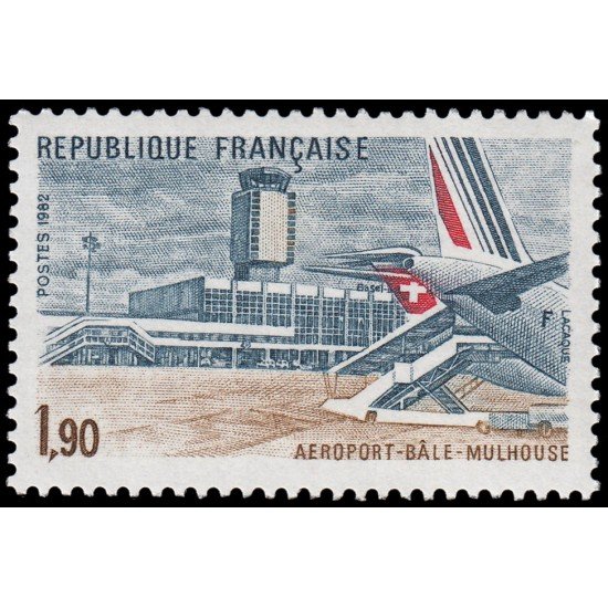 France Francia 2203 1982 Aeropuerto Bâle-Mulhouse MNH