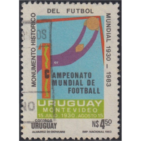 Uruguay 1143 1984 Cincuentenario Radio Club Uruguayo Usado Uruguay 1143 1984 Cincuentenario Radio Club Uruguayo Usado