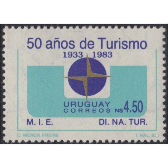 Uruguay 1145 1984 50 Años de Turismo MNH Uruguay 1145 1984 50 Años de Turismo MNH