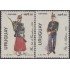 Uruguay 1146/47 1984 Día de la Armada soldados de 2do batallón uniformes MNH