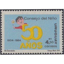 Uruguay 1152 1984 50 Aniversario del Consejo del niño MNH Uruguay 1152 1984 50 Aniversario del Consejo del niño MNH