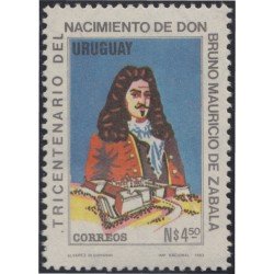 Uruguay 1155 1985 300 Años del nacimiento del de Don Bruno Mauricio de Zabala MNH Uruguay 1155 1985 300 Años del nacimiento del de Don Bruno Mauricio de Zabala MNH