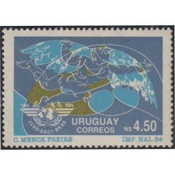 Uruguay 1157 1985 40º Aniversario Organización de Aviación Civil Internacional MNH Uruguay 1157 1985 40º Aniversario Organización de Aviación Civil Internacional MNH
