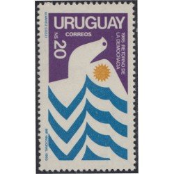 Uruguay 1163 1985 Retorno de la democracia MNH Uruguay 1163 1985 Retorno de la democracia MNH