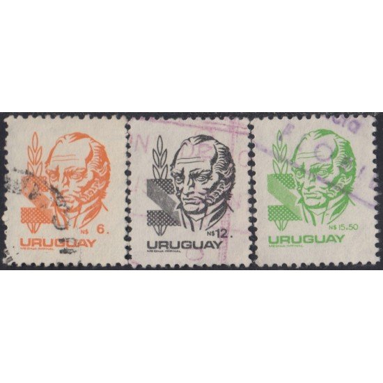 Uruguay 1164/66 1985 Usado Uruguay 1164/66 1985 Usado
