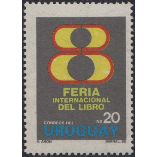 Uruguay 1167 1985 8va Feria Internacional del Libro MNH Uruguay 1167 1985 8va Feria Internacional del Libro MNH