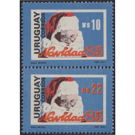 Uruguay 1170/71 1985 Navidad Chritsmas MNH