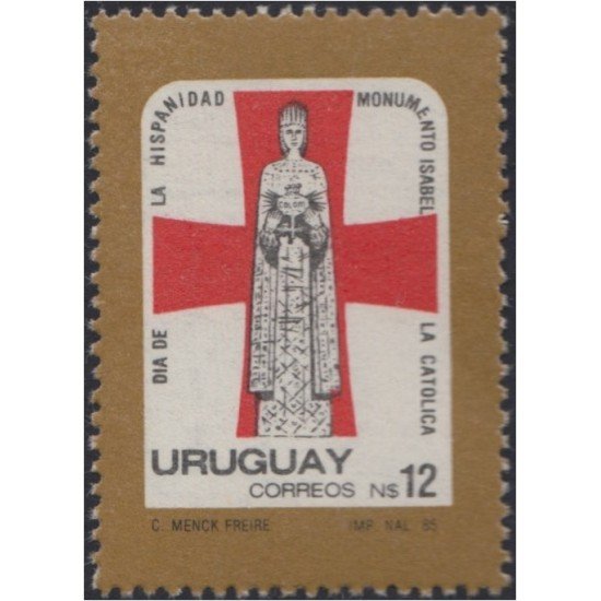 Uruguay 1172 1985 Día de la hispanidad  Monumento de Isabel La Católica MNH