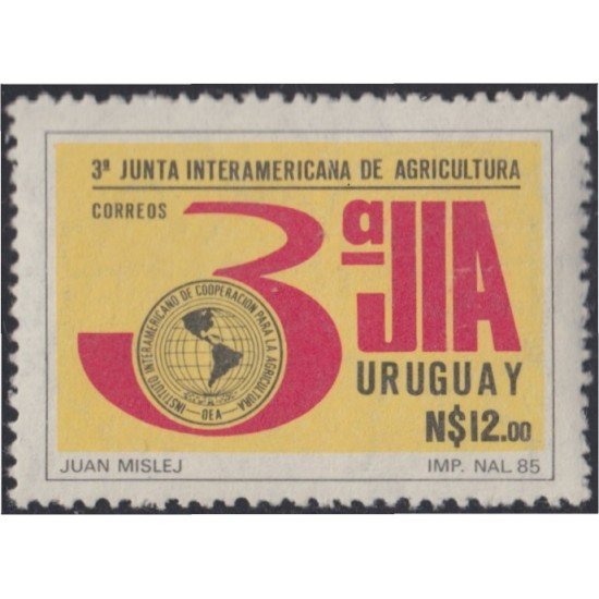 Uruguay 1173 1986 3º Asamblea del Instituto Interamericano de Agricultura MNH Uruguay 1173 1986 3º Asamblea del Instituto Interamericano de Agricultura MNH