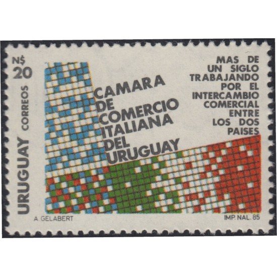 Uruguay 1179 1986 Cámara de comercio italiana del Uruguay MNH Uruguay 1179 1986 Cámara de comercio italiana del Uruguay MNH