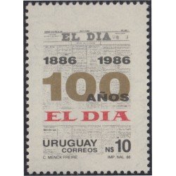 Uruguay 1182 1986 Centenario del periódico El Día MNH Uruguay 1182 1986 Centenario del periódico El Día MNH