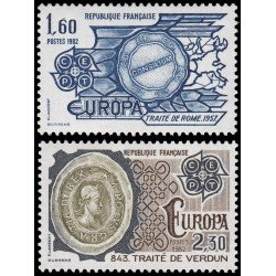 France Francia 2207/08 1982 Europa MNH