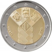 Estonia 2018 2 € euros conmemorativos Estados Bálticos 