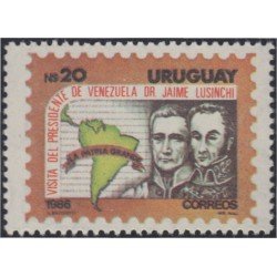 Uruguay 1184 1986 Jaime Lusinchi Presidente de Venezuela MNH Uruguay 1184 1986 Jaime Lusinchi Presidente de Venezuela MNH
