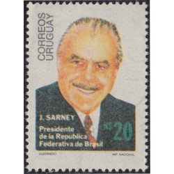 Uruguay 1193 1986 José Sarney Presidente de Brasil MNH Uruguay 1193 1986 José Sarney Presidente de Brasil MNH