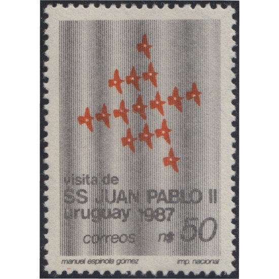 Uruguay 1207 1987 Visita de SS Juan Pablo II MNH Uruguay 1207 1987 Visita de SS Juan Pablo II MNH