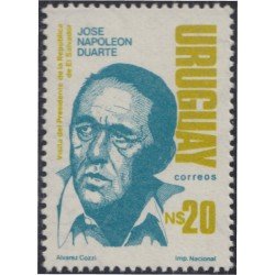 Uruguay 1225 1987 José Napoleón Duarte Presidente del Salvador MNH Uruguay 1225 1987 José Napoleón Duarte Presidente del Salvador MNH
