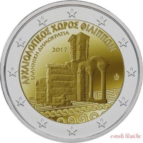 Grecia 2017 2 € euros conmemorativos Yacimiento Filipos