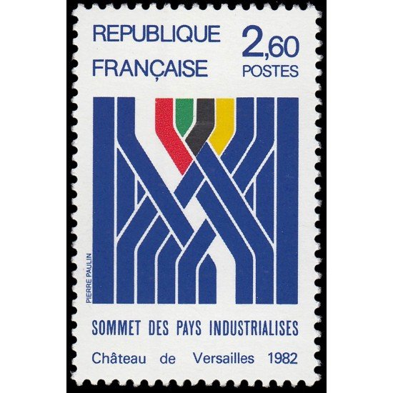 France Francia 2214 1982 Cumbre de paises industrializados MNH