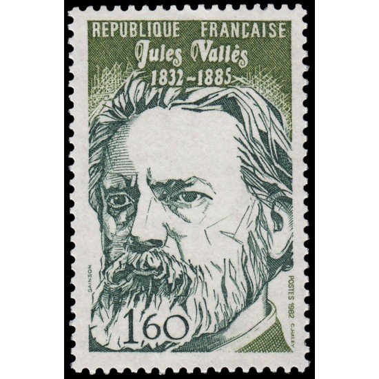 France Francia 2215 1982 150 aniv. del nacimiento del escritor Jules Vallès MNH