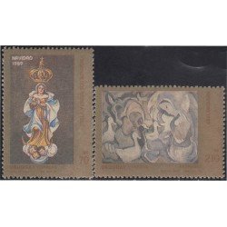 Uruguay 1288/89 1989 Navidad Chritsmas MNH Uruguay 1288/89 1989 Navidad Chritsmas MNH