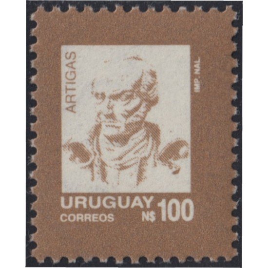 Uruguay 1292 1989 Serie Antigua Artigas MNH Uruguay 1292 1989 Serie Antigua Artigas MNH