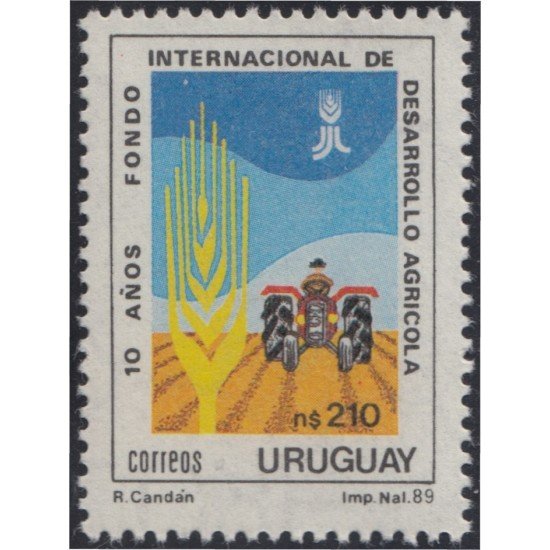 Uruguay 1307 1989 10º Aniversario de FIDA fundación para el desarrollo agrícola MNH Uruguay 1307 1989 10º Aniversario de FIDA fundación para el desarrollo agrícola MNH