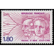 France Francia 2218 1982 Homenaje a Frédéric y Irène Joliot Curie MNH France Francia 2218 1982 Homenaje a Frédéric y Irène Joliot Curie MNH