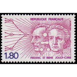 France Francia 2218 1982 Homenaje a Frédéric y Irène Joliot Curie MNH