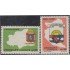Uruguay 1323/24 1990 Mapa y escudo de armas de San José y Canelones MNH