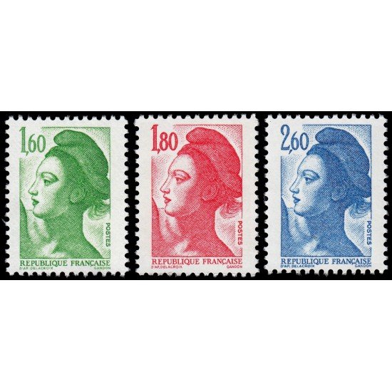 France Francia 2219/21 1982 Libertad MNH France Francia 2219/21 1982 Libertad MNH