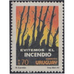 Uruguay 1329 1990 Prevención de incendios forestales MNH Uruguay 1329 1990 Prevención de incendios forestales MNH