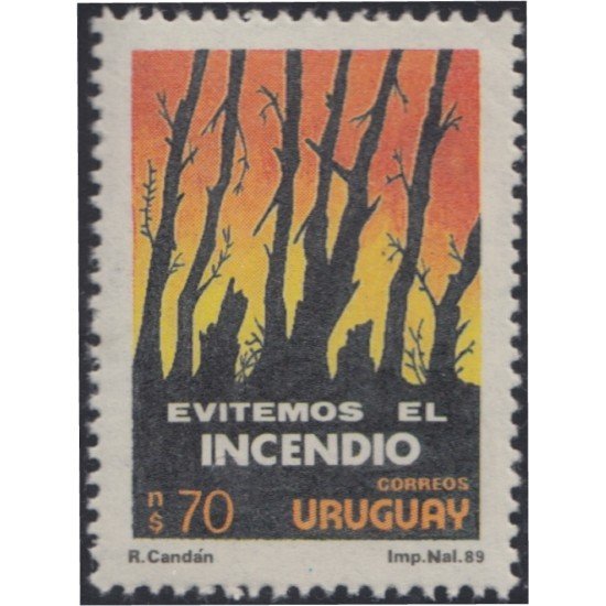 Uruguay 1329 1990 Prevención de incendios forestales MNH Uruguay 1329 1990 Prevención de incendios forestales MNH