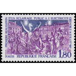 France Francia 2224 1982 Centenario de la primera obra pública de electricidad MNH