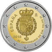 España 2018 2 € euros conmemorativos  50 Av. Felipe VI 