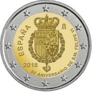 España 2018 2 € euros conmemorativos  50 Av. Felipe VI