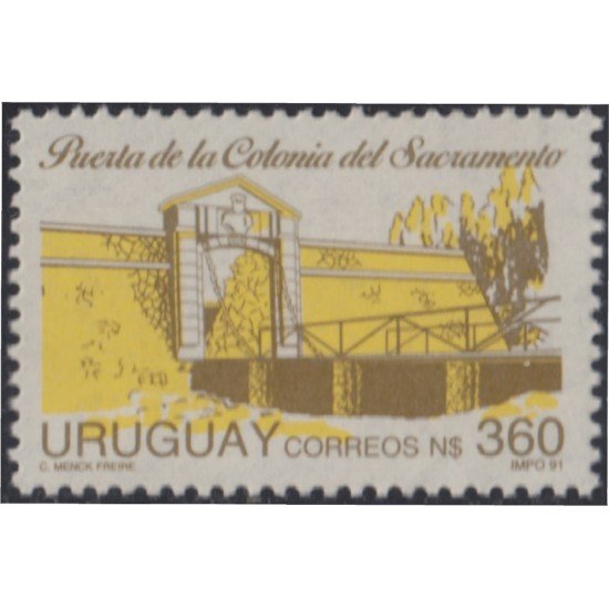 Uruguay 1358 1991 Puerta de la colonia de Sacramento MNH