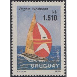 Uruguay 1365 1991 Regata Whitbread Velero en curso MNH Uruguay 1365 1991 Regata Whitbread Velero en curso MNH