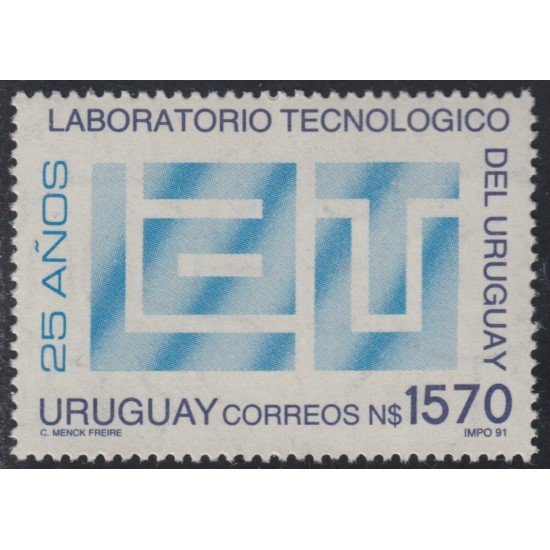Uruguay 1382 1991 25º Aniversario del laboratorio tecnológico de Uruguay MNH Uruguay 1382 1991 25º Aniversario del laboratorio tecnológico de Uruguay MNH