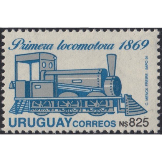 Uruguay 1395 1991 Primera locomotora 1869 MNH Uruguay 1395 1991 Primera locomotora 1869 MNH